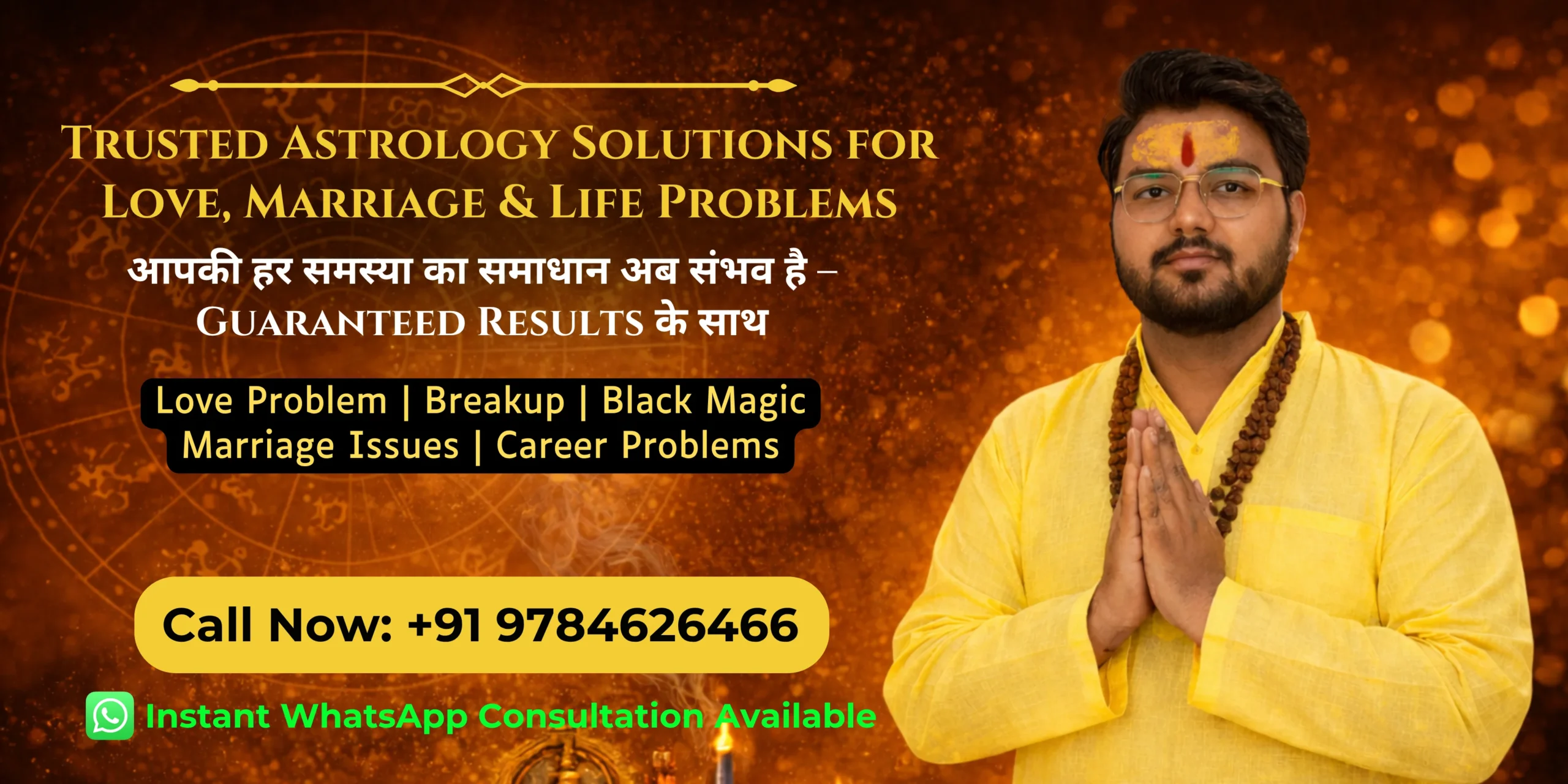 Dark Purple and Gold Elegant Astrology Predictions Astrologer Services Horoscope Banner (6)
